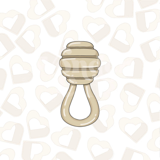 Honey Dipper Rattle Cookie Cutter