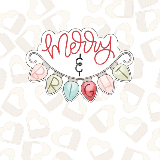 Merry & Bright Lightbulb Plaque Cookie Cutter