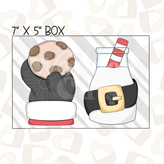 Santa Snacks Set of 2 Cookie Cutter