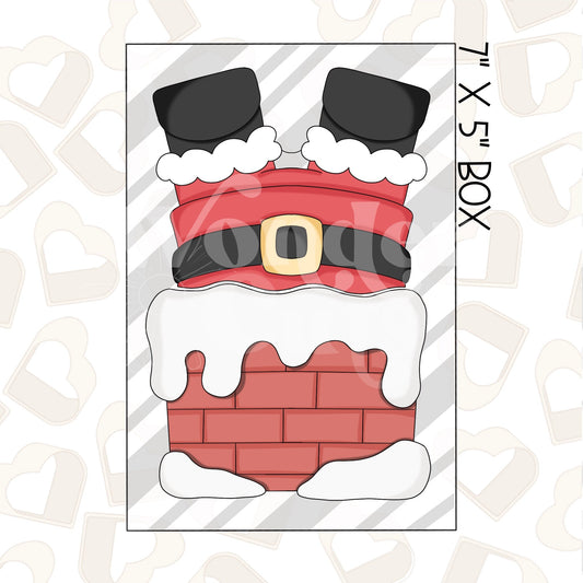 Chimney Santa Set of 2 Cookie Cutter