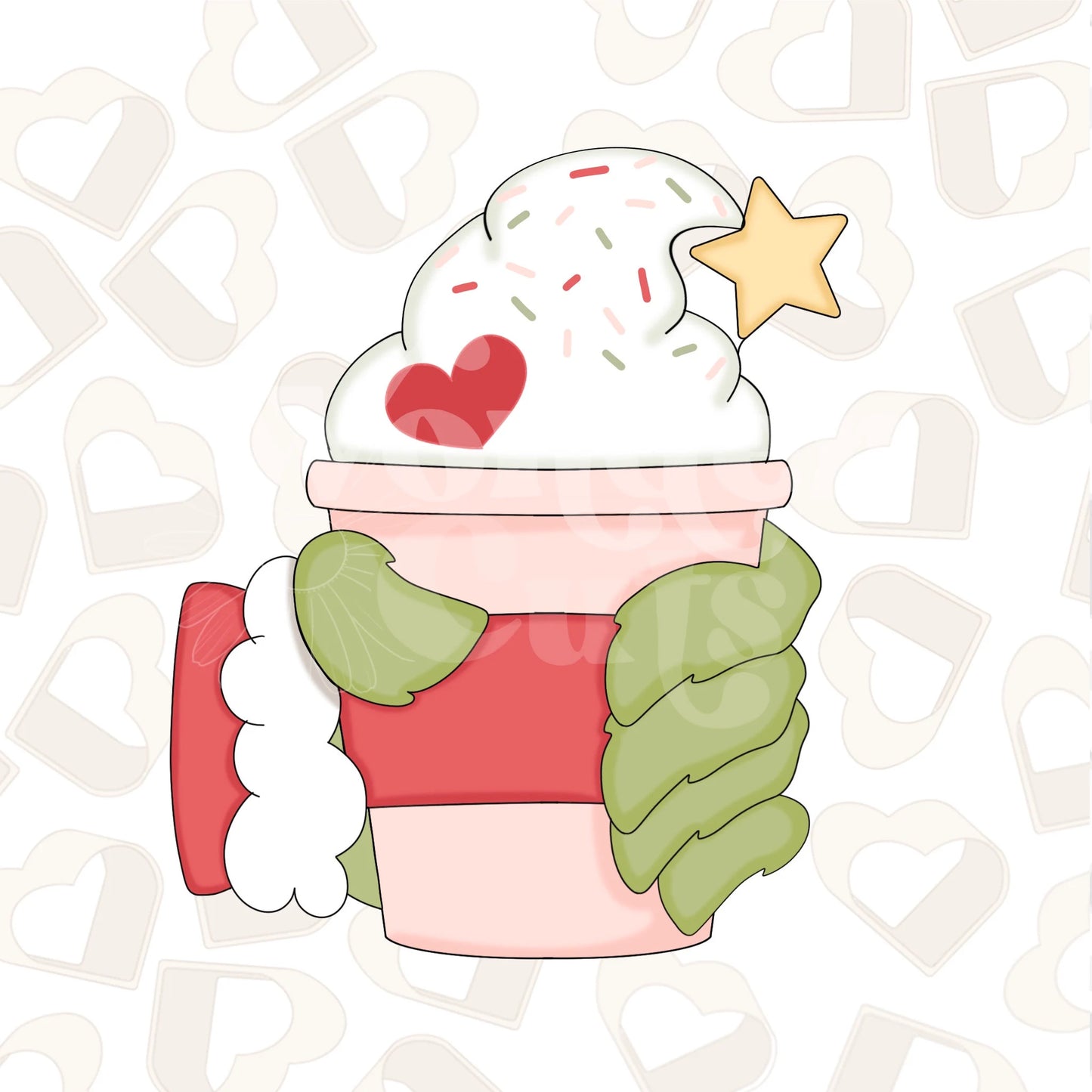 Fuzzy Green Frappuccino Cookie Cutter