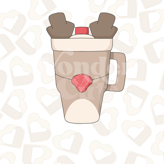 Reindeer Tumbler Cookie Cutter