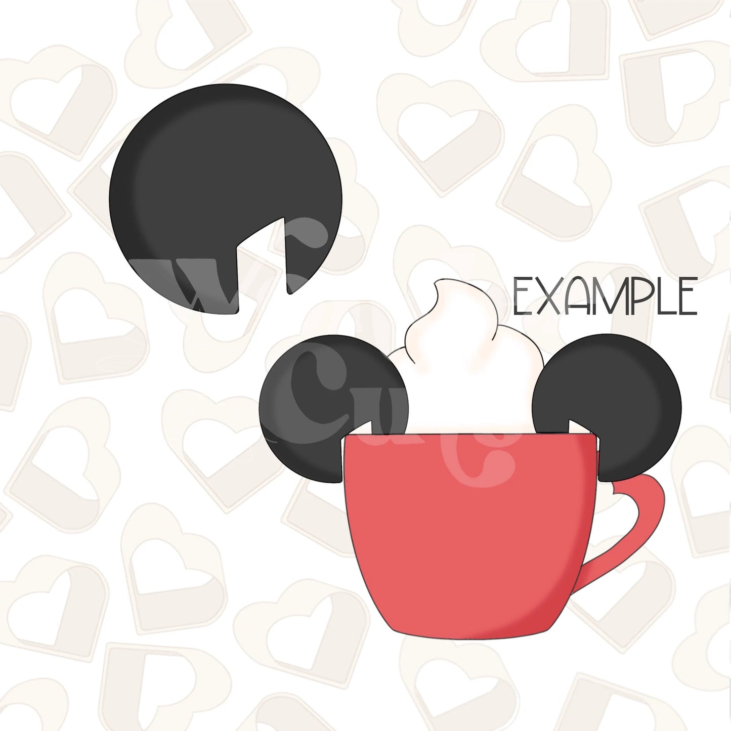 Mouse Ear Mug Hugger Cookie Cutter