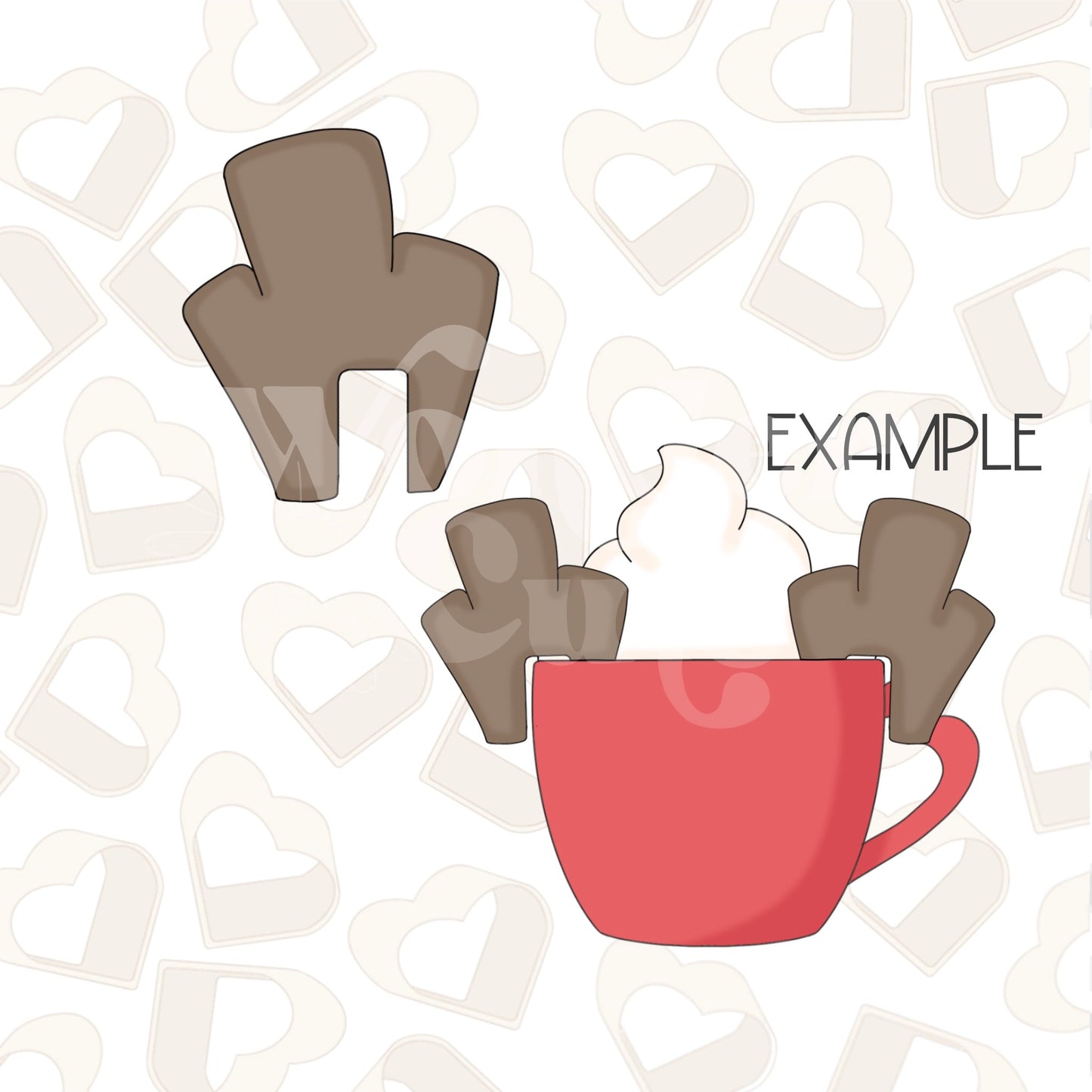 Reindeer Antler Mug Hugger Cookie Cutter