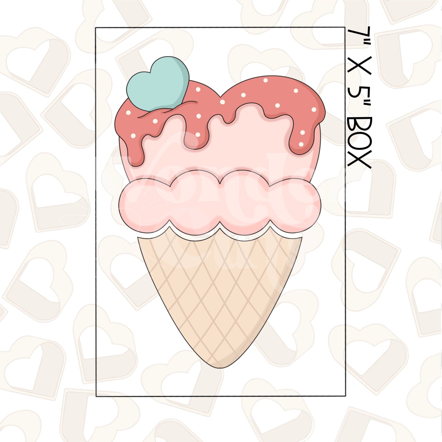 Sweetheart Ice Cream Set of 2 Cookie Cutter