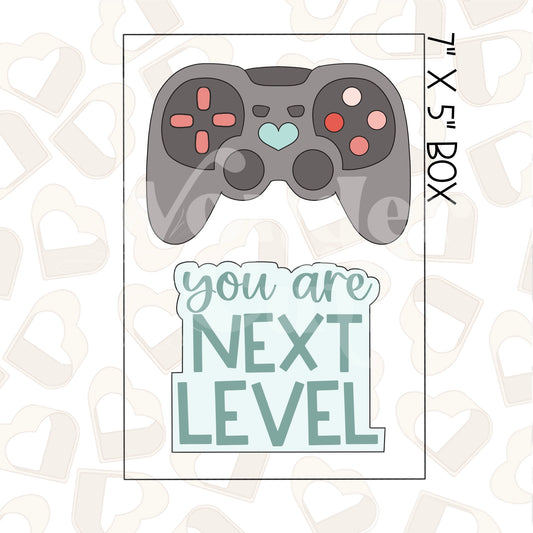 Gamer Valentine Set of 2 Cookie Cutter