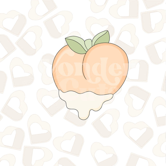 Dripping Peach Cookie Cutter