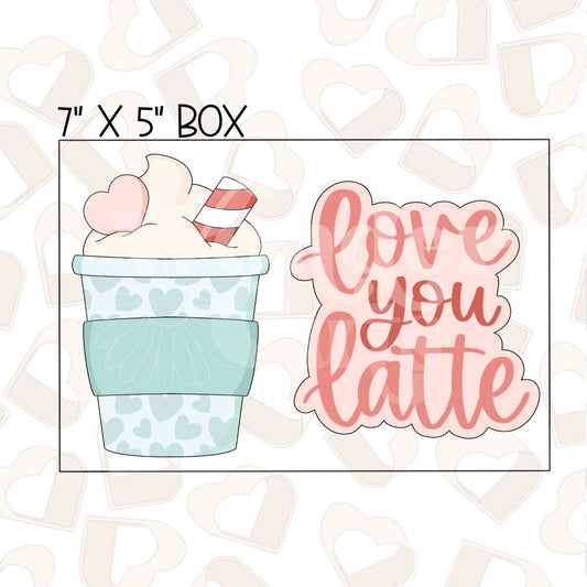 Love You Latte Set of 2 Cookie Cutter