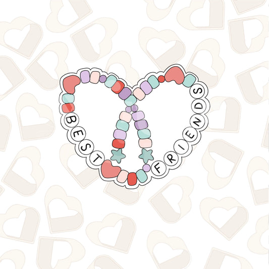 Friendship Bracelet Heart Cookie Cutter