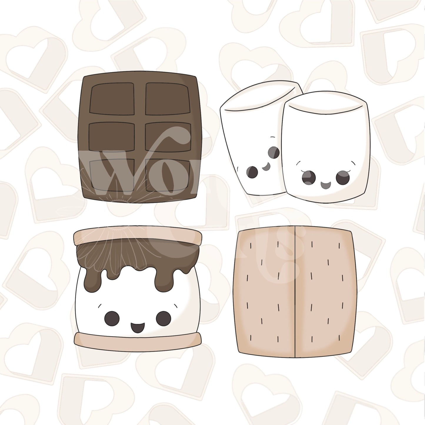 S'mores Minis Set of 3 Cookie Cutter