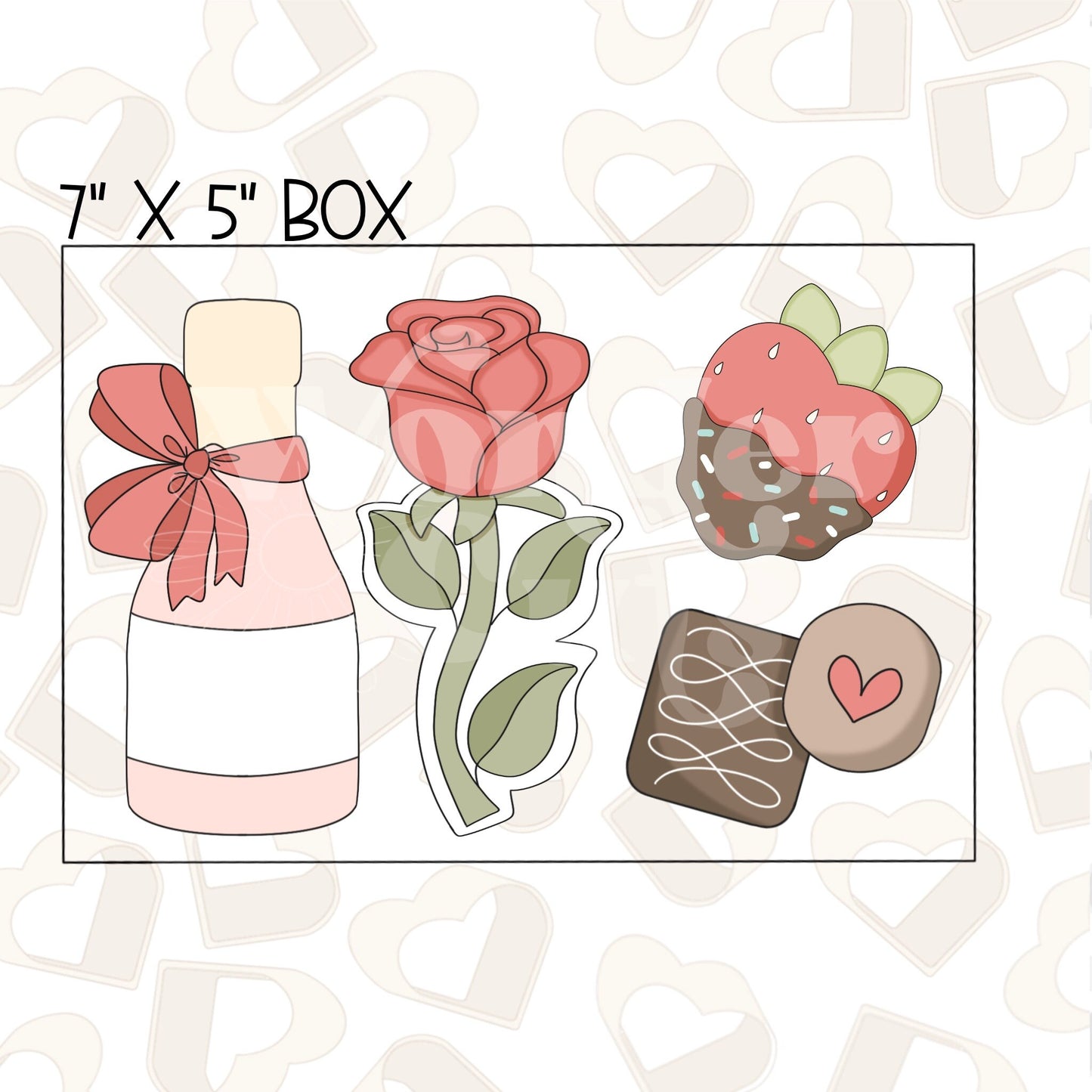 Sweetheart Box Set of 4 Cookie Cutter