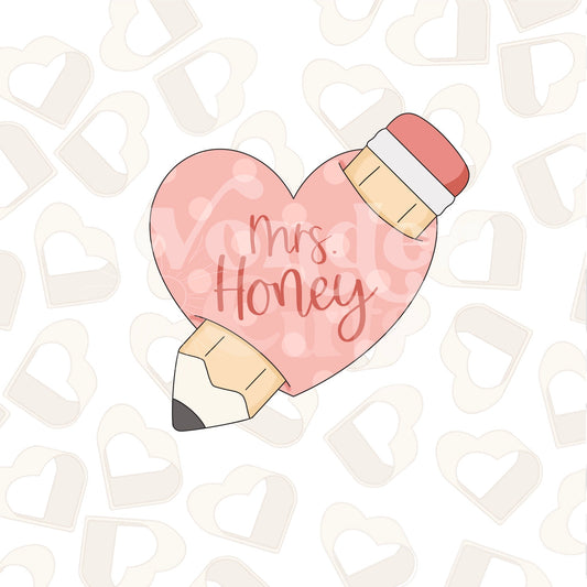 Teacher Heart Cookie Cutter