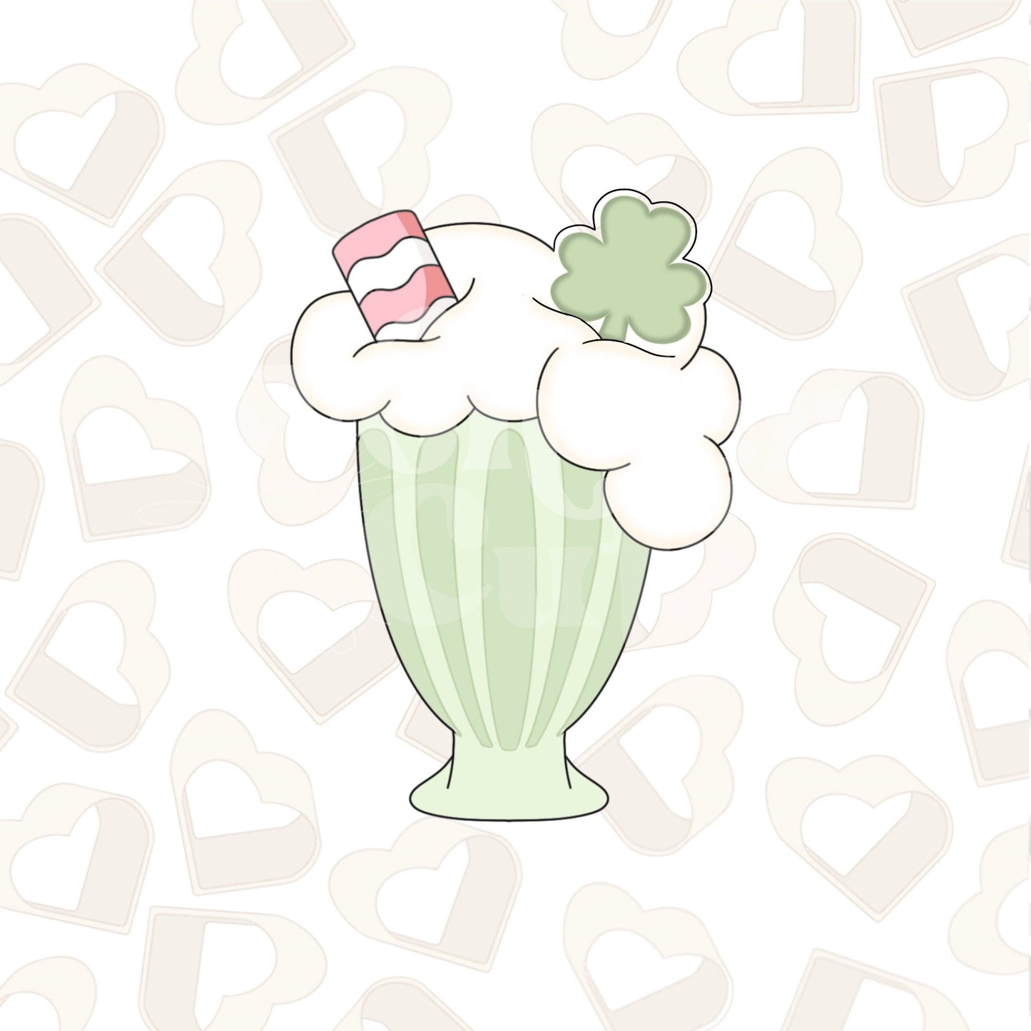 Shamrock Shake Cookie Cutter