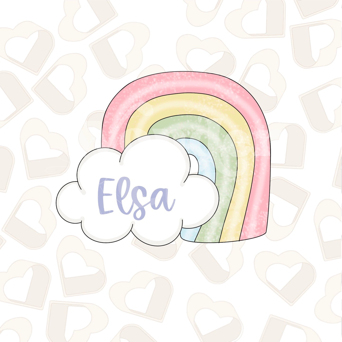 Rainbow Cloud Cookie Cutter