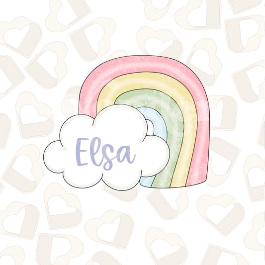 Rainbow Cloud Cookie Cutter