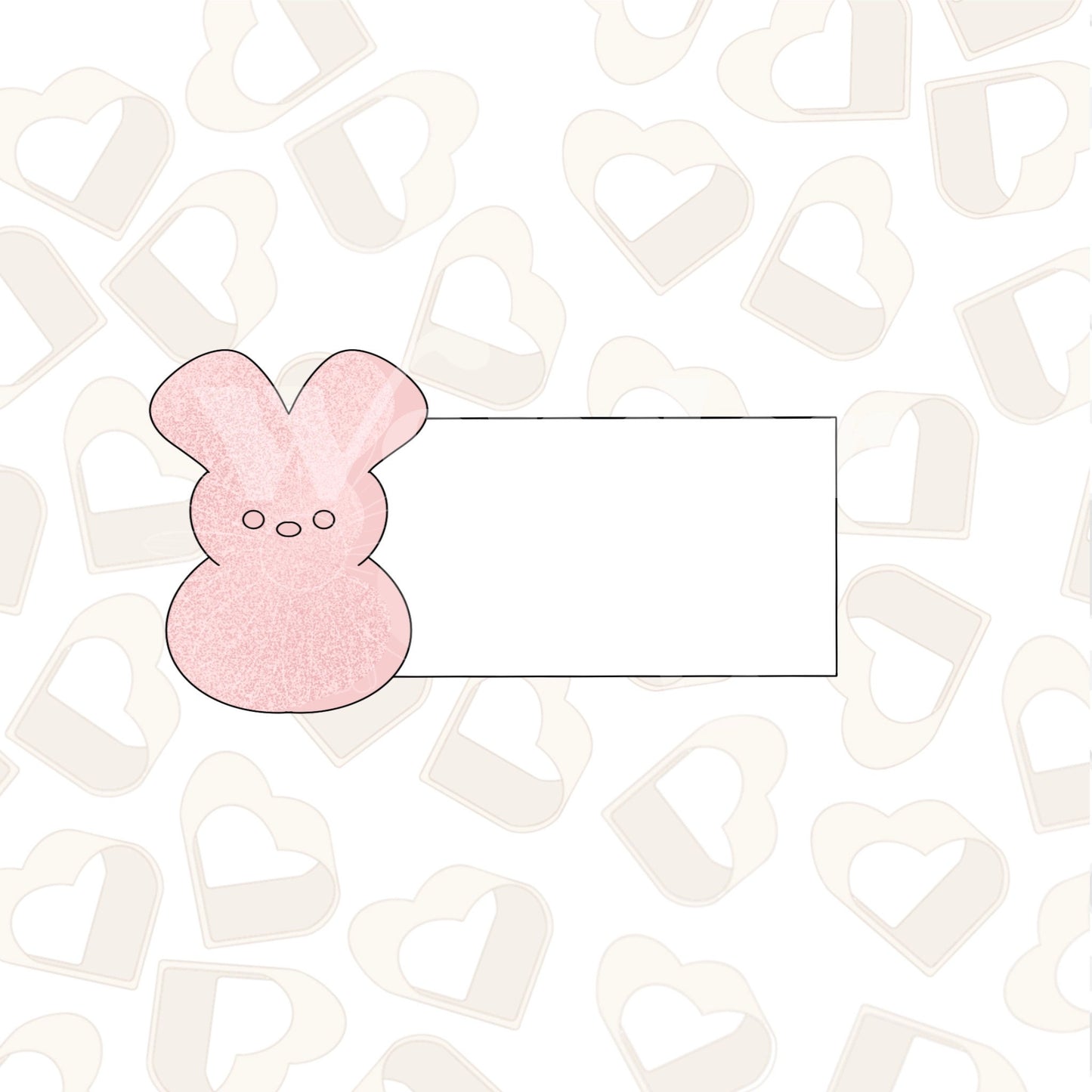 Peep Name Tag Cookie Cutter