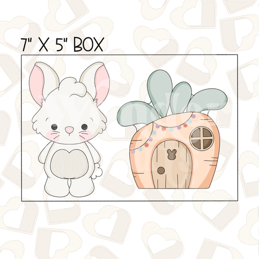 Bunny with Bunny House Set Cookie Cutter