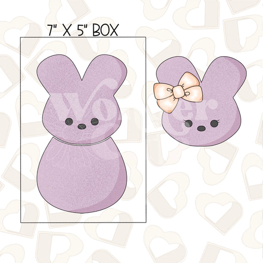 Build a Marshmallow Bunny Set of 2 Cookie Cutter
