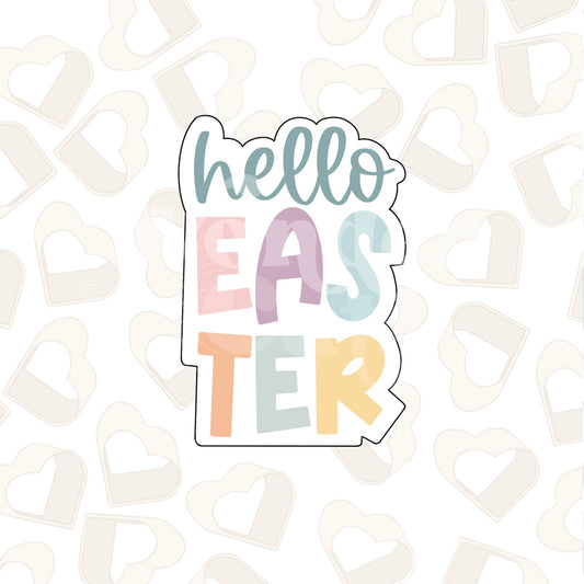 Hello Easter Plaque Cookie Cutter