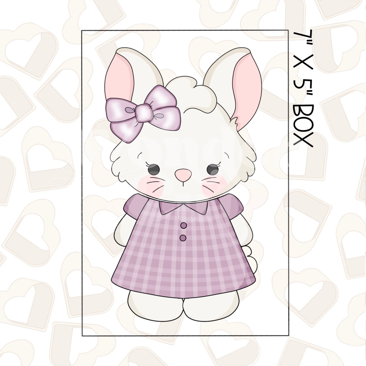 Sunday Best Girl Bunny Set of 2 Cookie Cutter