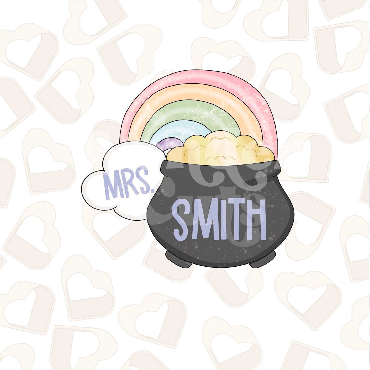 Rainbow Pot of Gold 1 Cookie Cutter