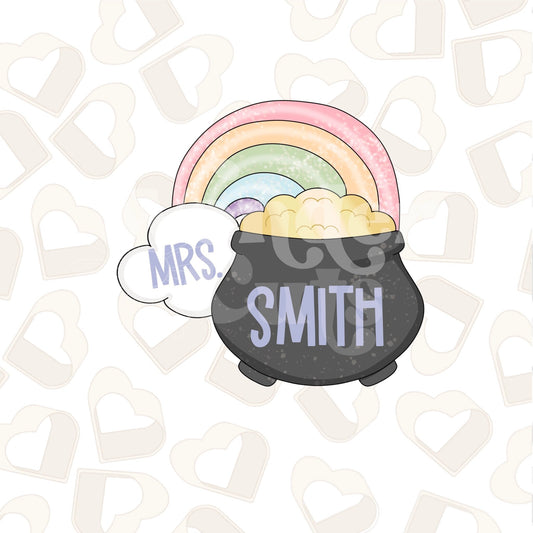 Rainbow Pot of Gold 1 Cookie Cutter