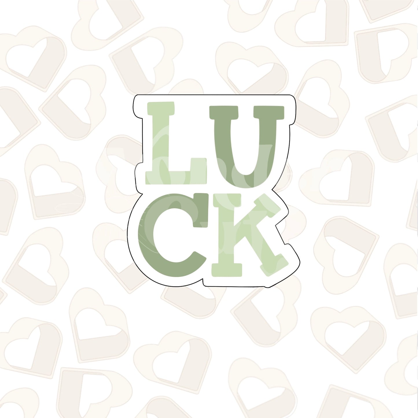 Luck Plaque Cookie Cutter