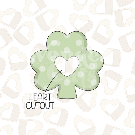 Shamrock with Heart Cutout Cookie Cutters