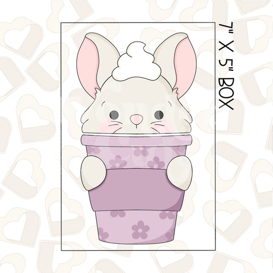 Bunny Latte Set of 2 Cookie Cutter