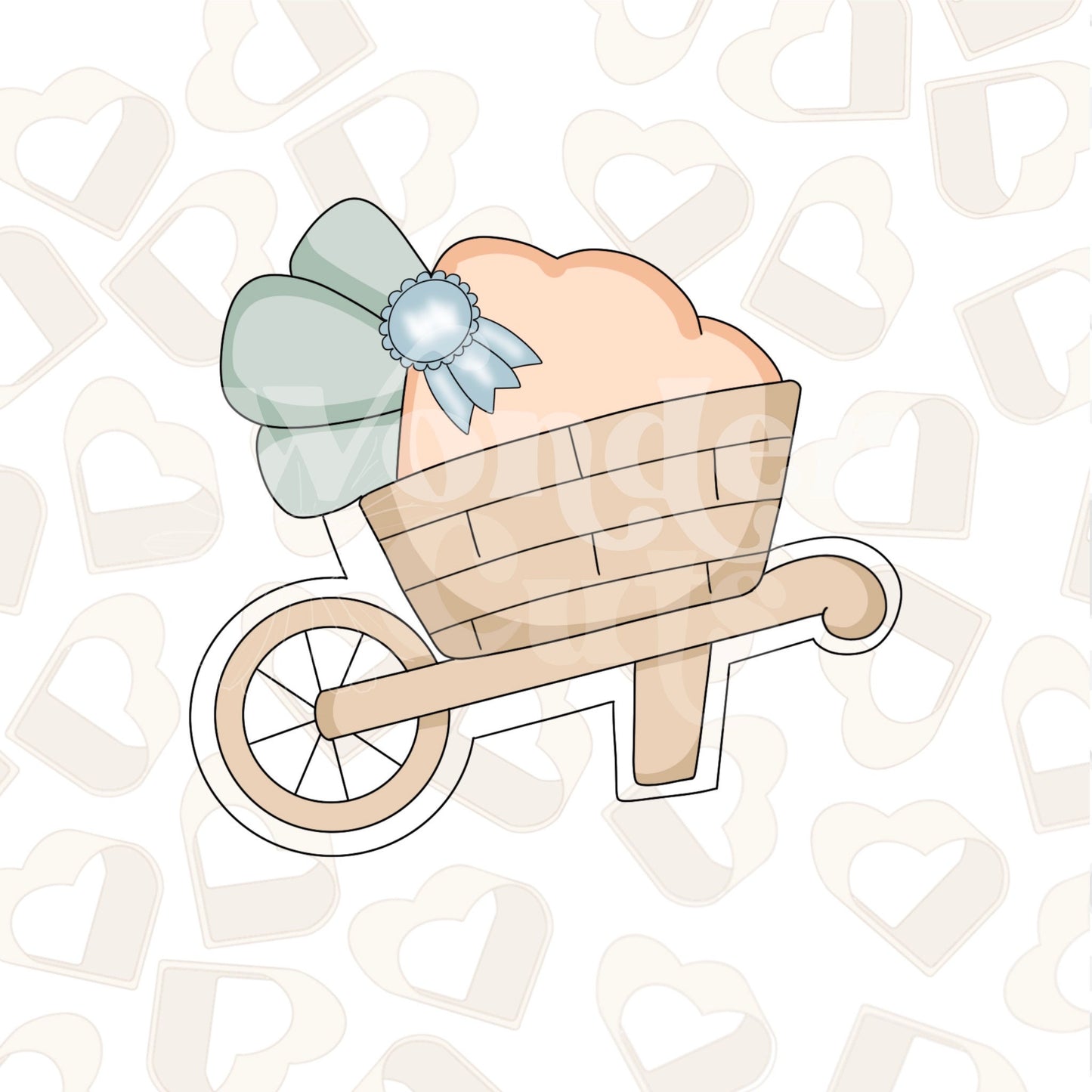 Carrot in Wheelbarrow Cookie Cutter