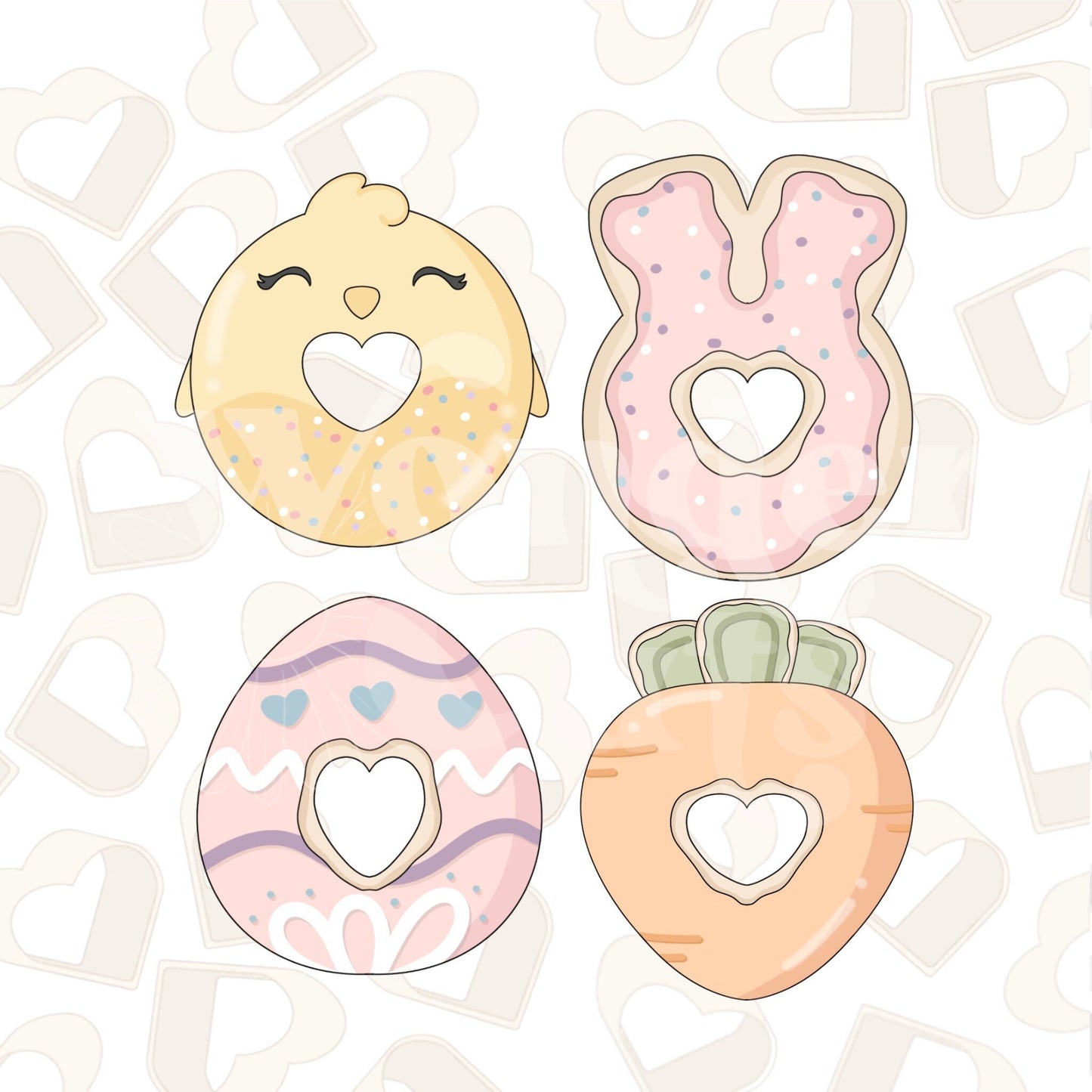 Easter Donuts Set of 4 Cookie Cutter