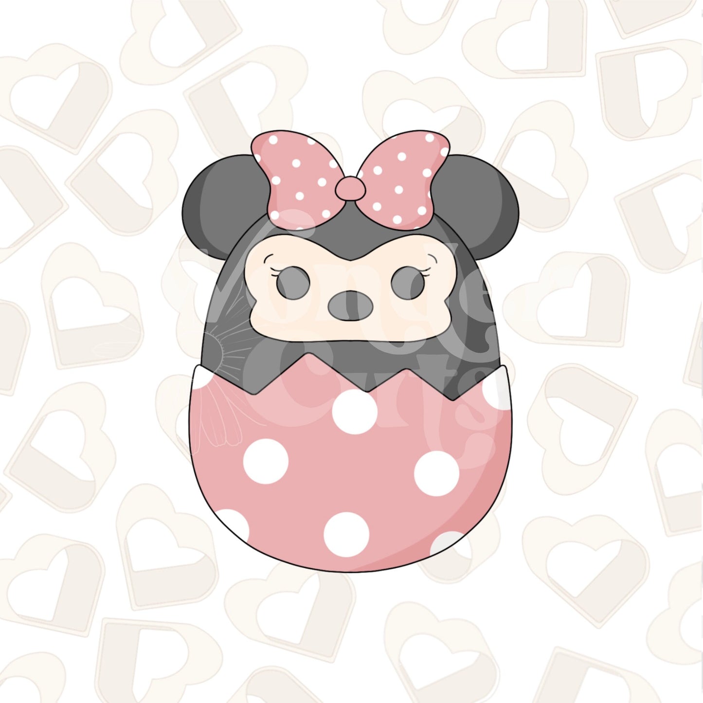 Girl Mouse In Egg Cookie Cutter