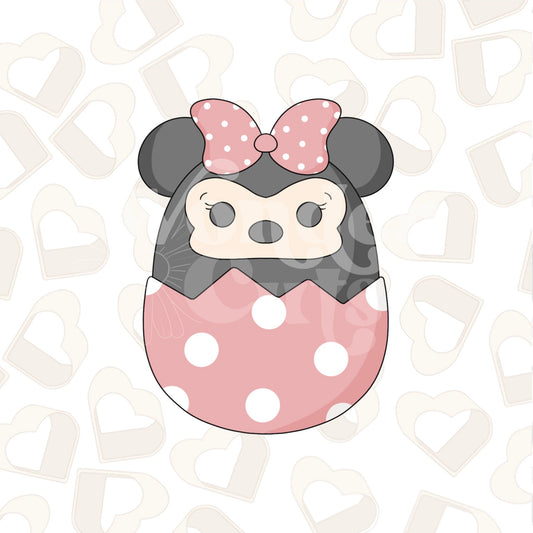Girl Mouse In Egg Cookie Cutter