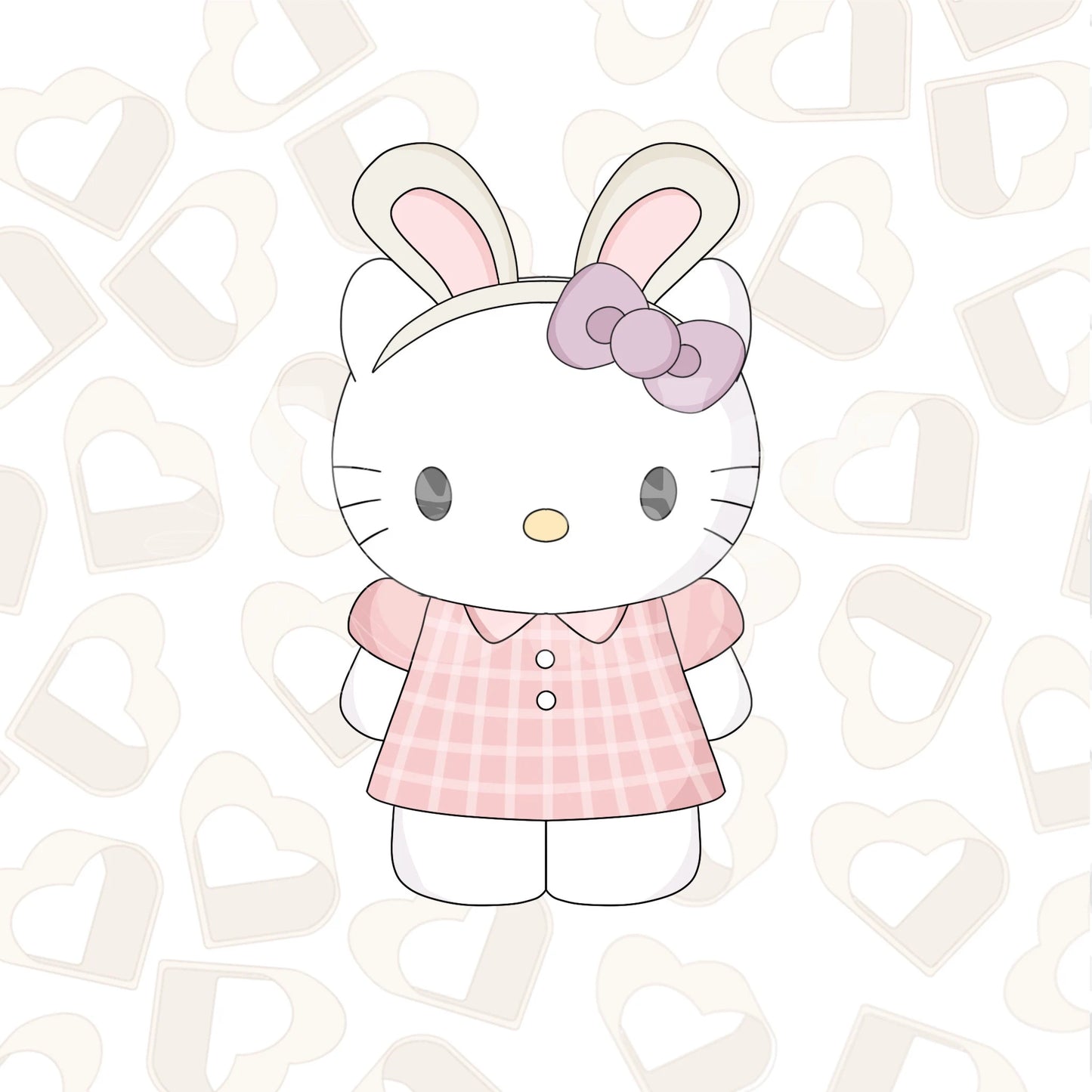 Easter Kawaii Kitty Cookie Cutter