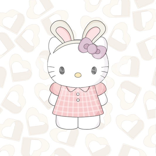 Easter Kawaii Kitty Cookie Cutter