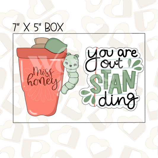 You Are out-STAN-ding Set of 2 Cookie Cutter