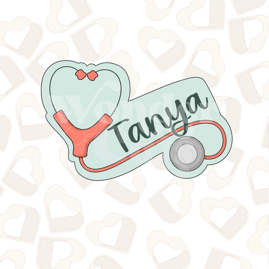 Stethoscope Plaque Cookie Cutter