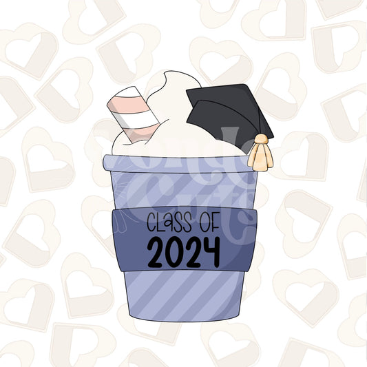 Grad Latte Cookie Cutter