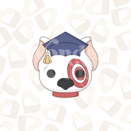 Grad Shopping Dog Cookie Cutter