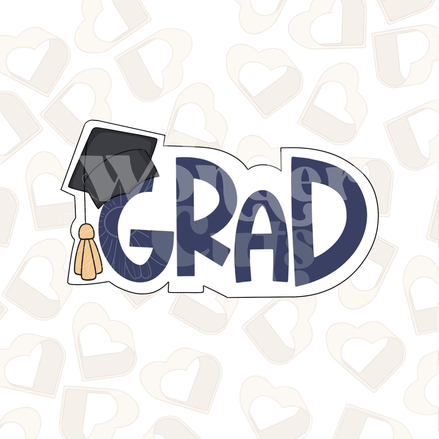 Grad Plaque 2 Cookie Cutter