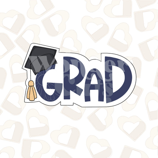 Grad Plaque 2 Cookie Cutter