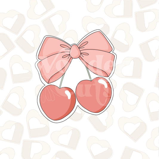 Coquette Cherries Cookie Cutter