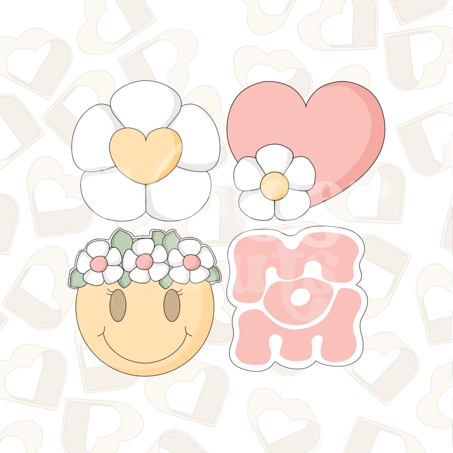 Groovy Mom Set of 4 Cookie Cutter
