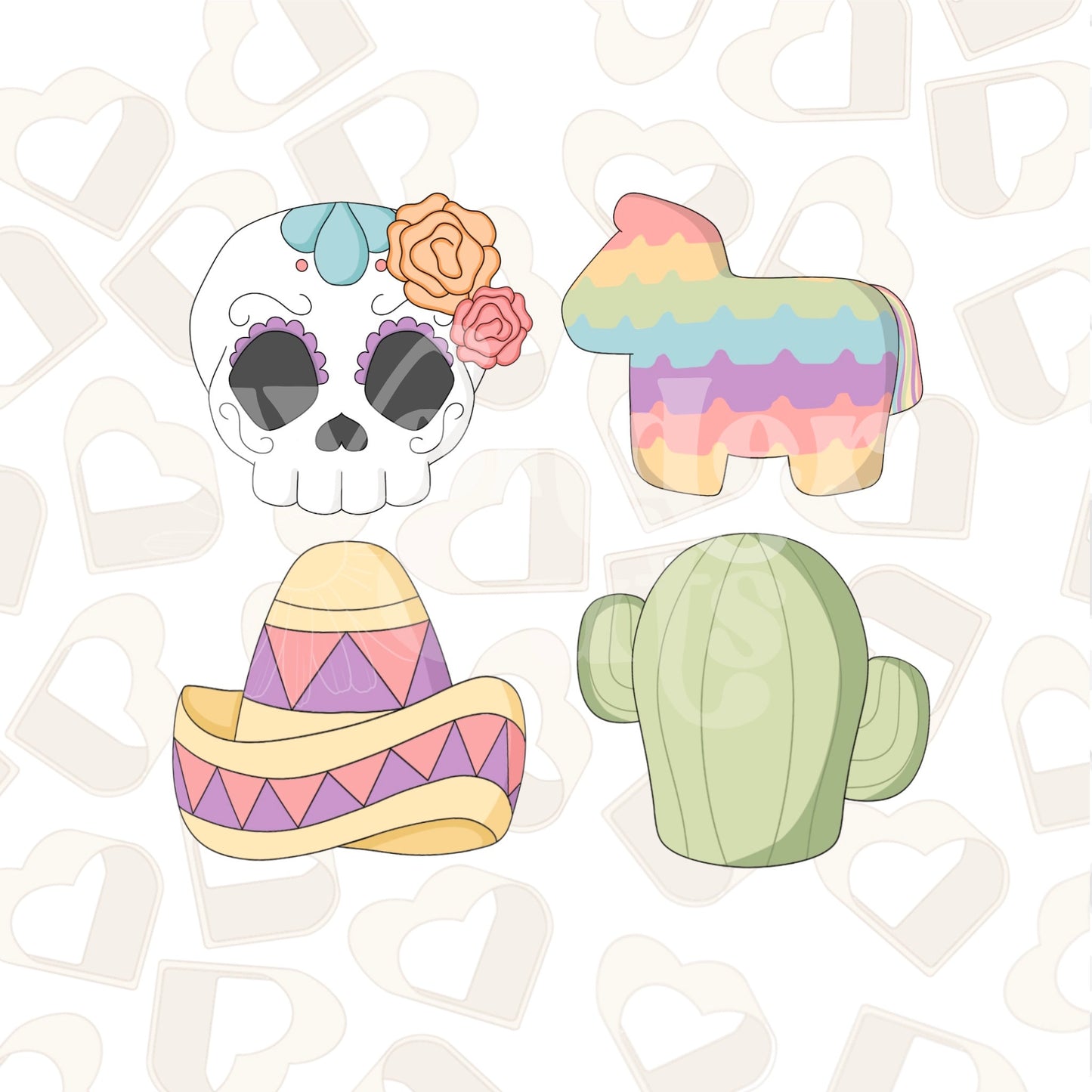 Fiesta Minis Set of 4 Cookie Cutter