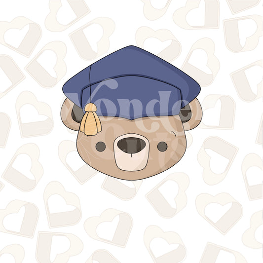 Grad Bear Cookie Cutter