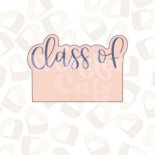 Class Of Plaque Cookie Cutter