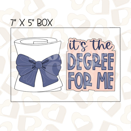 It's The Degree For Me Set of 2 Cookie Cutter