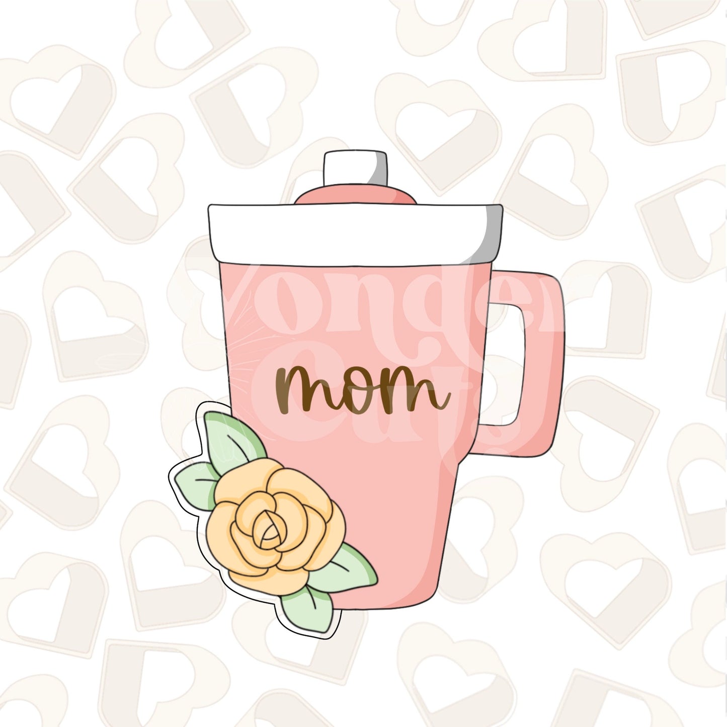 Floral Tumbler Cookie Cutter