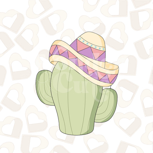 Sombrero Cactus Cookie Cutter