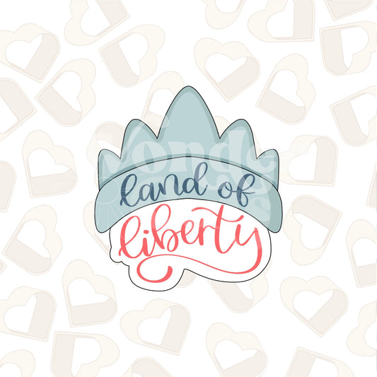 Liberty Crown Plaque Cookie Cutter